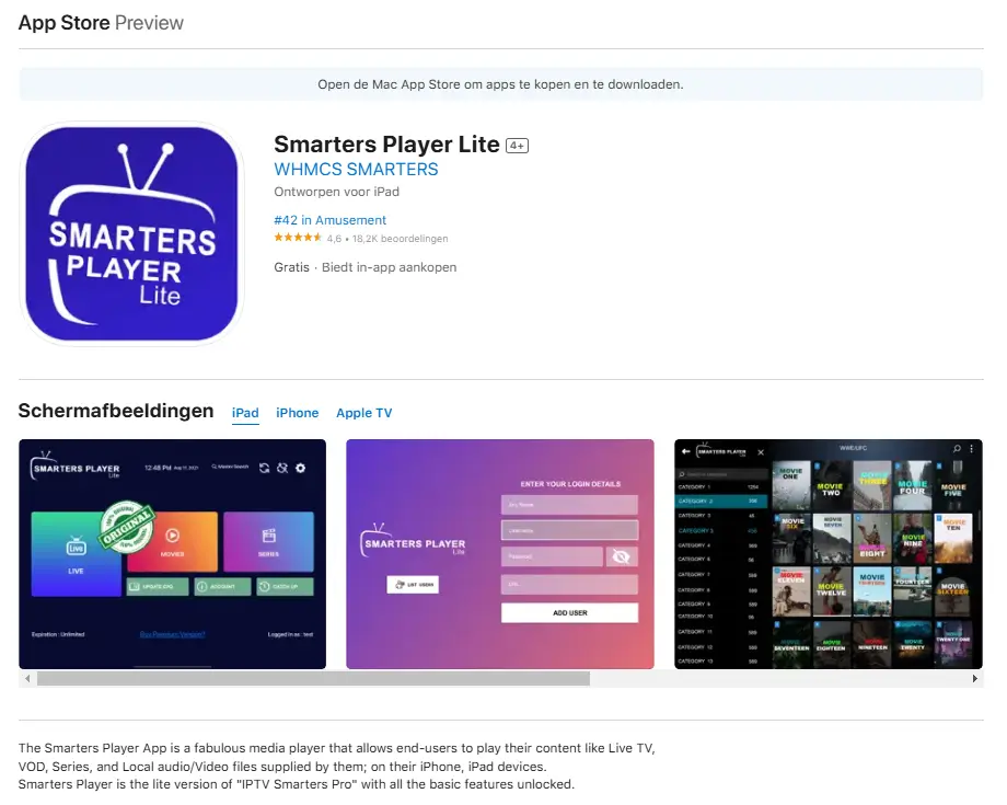 Smarters Player lite polska